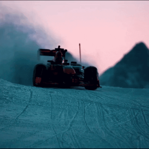 formula 1 snow GIF by Red Bull Racing