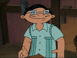 excited hey arnold GIF