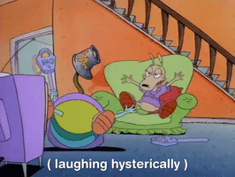 Laughing Hysterically Rockos Modern Life GIF by NickRewind