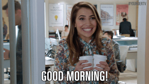 Good Morning Guten Morgen GIF by YoungerTV - Find & Share on GIPHY