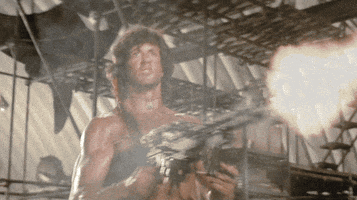 sylvester stallone rambo GIF by Hollywood Suite