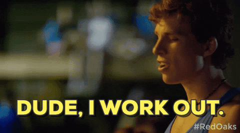 I Work Out Red Oaks GIF - Find & Share on GIPHY
