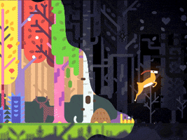 oleg game run jump forest GIF