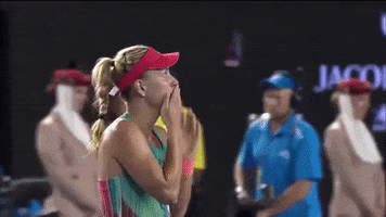 angelique kerber kiss GIF by Australian Open