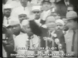 free at last martin luther king jr GIF by Identity