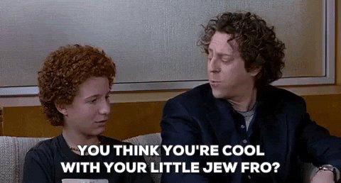 Jew-fro meme gif