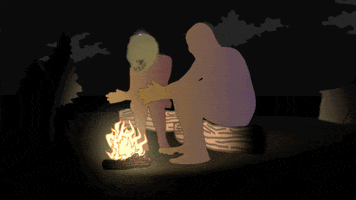 mom + pop music campfire GIF by Mutual Benefit