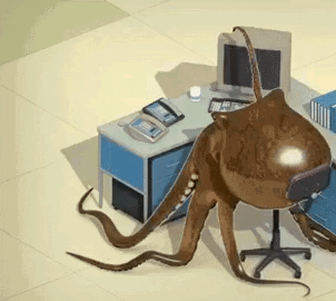 New trending GIF tagged work computer office desk… | Trending Gifs