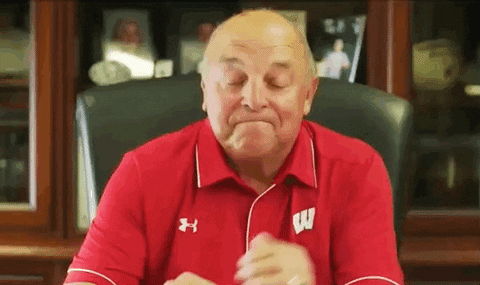 Happy Old Man GIF by Wisconsin Badgers - Find & Share on GIPHY