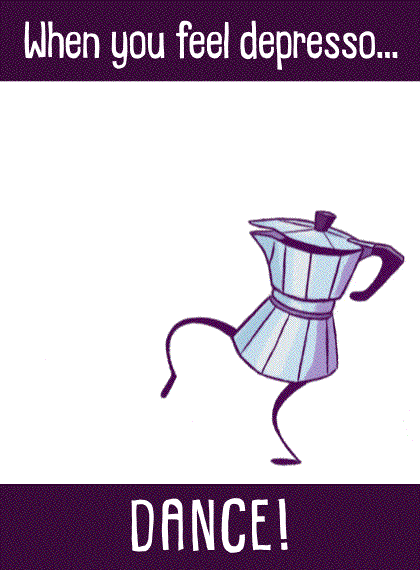 smoshmosh dance cartoon espresso depresso GIF