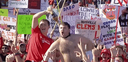 clemson tigers crazy fan GIF by ESPN College Football