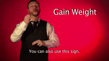 sign language gain weight GIF by Sign with Robert