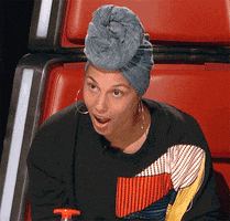 Shocked Alicia Keys GIF by The Voice