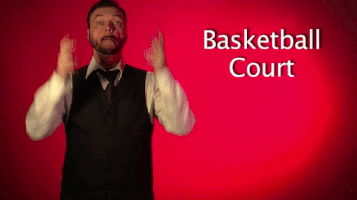 sign language basketball court GIF by Sign with Robert