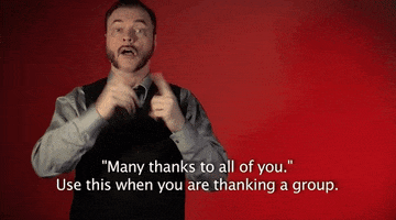 sign language many thanks GIF by Sign with Robert