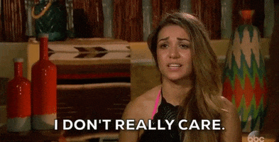 I Dont Really Care Season 3 GIF by Bachelor in Paradise
