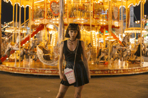 jankruck girl 90s model neon GIF