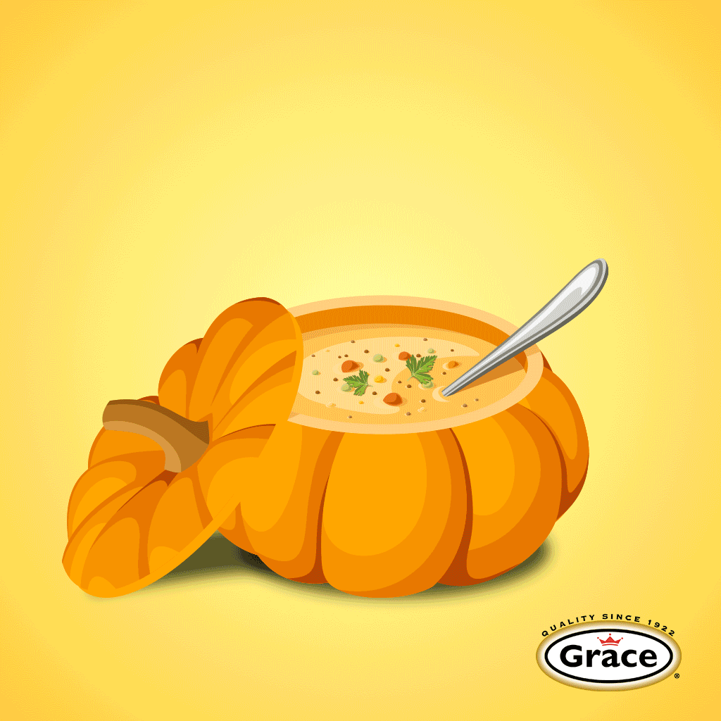 Pumpkin Soup GIF By Grace Foods Find Share On GIPHY