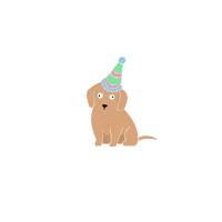 puppy happy birthday gif