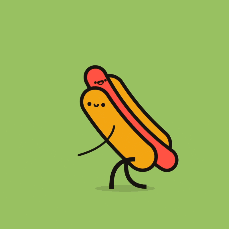 Couple Hotdog GIF by Dave Gamez - Find & Share on GIPHY
