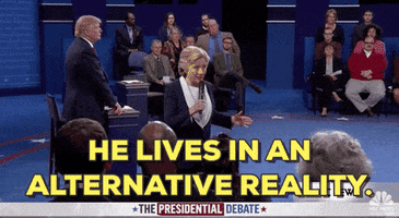 Presidential Debate He Lives In An Alternative Reality GIF by Election 2016