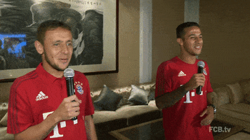Happy Thiago Alcantara GIF by FC Bayern Munich