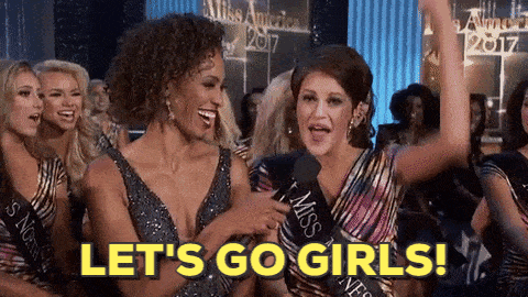 Let'S Go Girls GIF by Miss America - Find & Share on GIPHY
