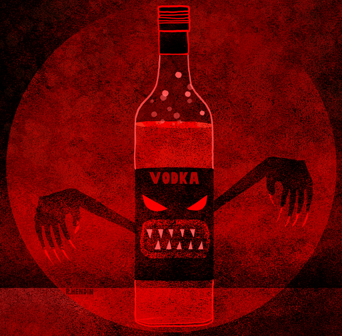 Evil Vodka GIF by Rebecca Hendin - Find & Share on GIPHY