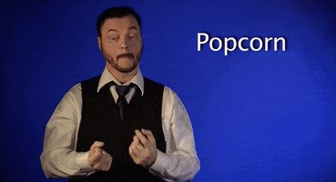 Sign Language Popcorn GIF by Sign with Robert
