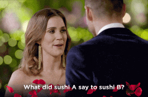 sushi love GIF by The Bachelorette Australia