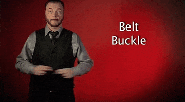 sign language belt buckle GIF by Sign with Robert