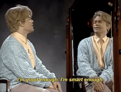 Im Smart Enough Stuart Smalley GIF by Saturday Night Live - Find & Share on GIPHY