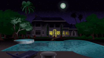 house pool GIF by South Park 