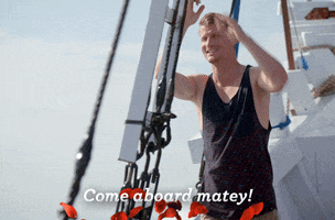 pirate come aboard mately GIF by The Bachelor Australia