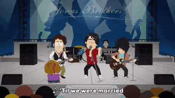 the jonas brothers singing GIF by South Park 