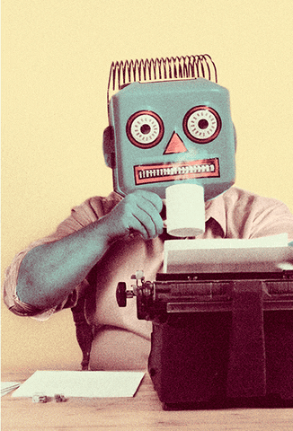 csragsto robot typing write trying GIF