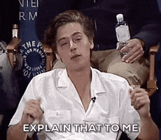 Explain That Cole Sprouse GIF by The Paley Center for Media