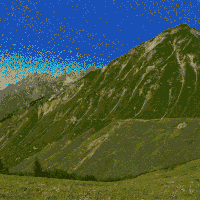 mountain range sticker GIF by Josh Rigling