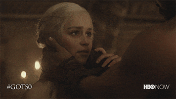 Emilia Clarke Kiss GIF by Game of Thrones