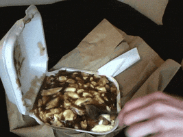 geofferiswheel poutine fries cheese gravy GIF