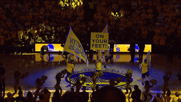 it's loud golden state warriors GIF by NBA
