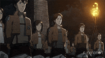 attack on titan salute GIF by Funimation attack on titan salute GIF by Funimation
