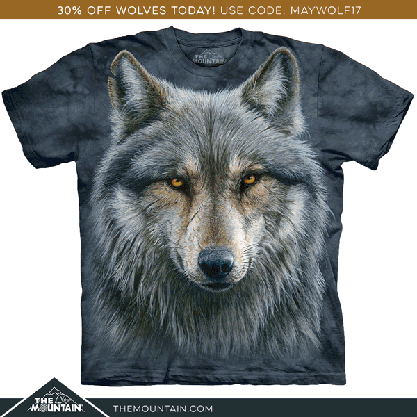 mountainartwear green sale wolf tshirt GIF