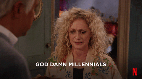 God Damn Boomer GIF by Unbreakable Kimmy Schmidt - Find & Share on GIPHY