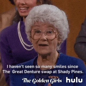 golden girls dentures GIF by HULU