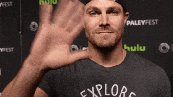 stephen amell hello GIF by The Paley Center for Media