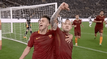 celebrate lets go GIF by AS Roma