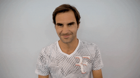 Roger Federer Ok GIF by Miami Open - Find & Share on GIPHY