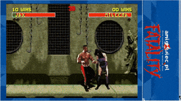amigowiec fight retro mortal kombat scorpion GIF
