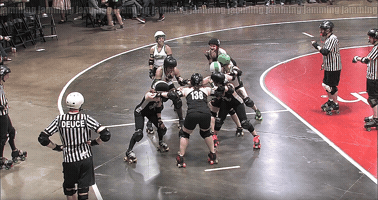 Sigourney_Cleaver jamming roller derby qcrg GIF